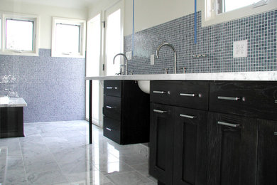 Inspiration for a contemporary bathroom remodel in Denver