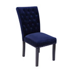 The Eleanor Dining Chair, Ink Navy, Velvet, Set of 2