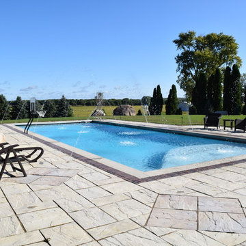 Custom Concrete Inground Pool with Laminar Jets - Independence, Iowa