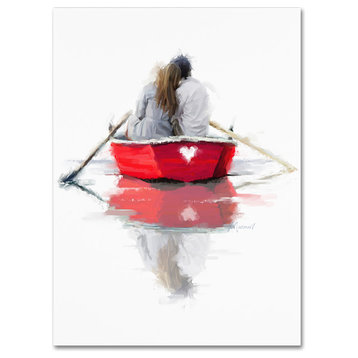 The Macneil Studio 'Couple in Boat' Canvas Art, 24"x18"