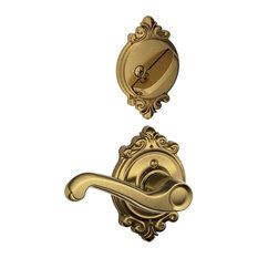 50 Most Por Victorian Entry Door Handlesets For 2018 Houzz Schlage Locks Single Cylinder Interior Pack From The Brookshire Series Antique Br
