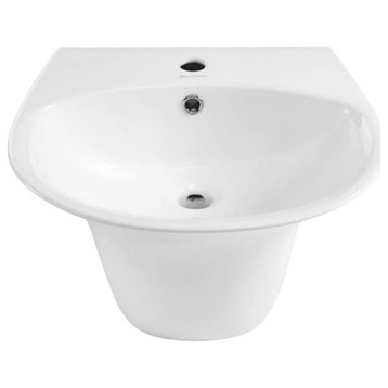 Swiss Madison SM-WS331 Ivy 19" Wall-Mount Bathroom Sink - White