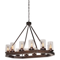 Jasper Park Bronze 12 Light Island Light by Artcraft