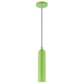 1 Light Pendant in Mid Century Modern Style - 5.13 Inches wide by 16.5 Inches