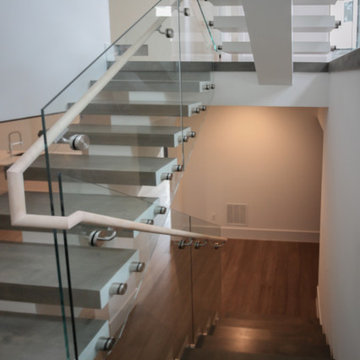 Project #80 | Mono-Beam Staircase with Glass Panels