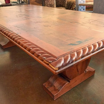 Custom Rectangular Mesquite Wood Dining Table