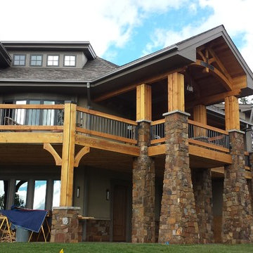 Seamless Box Gutters on a Custom Home