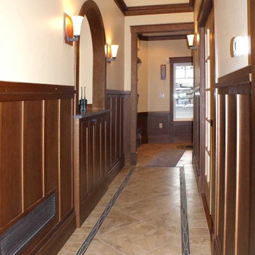 Wood Panneled Hallway