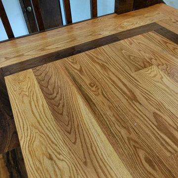 Victorian Red Oak with Walnut Border