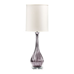 Inviting Home Inc. - Venetian Glass Table Lamp, Violet - Table Lamps