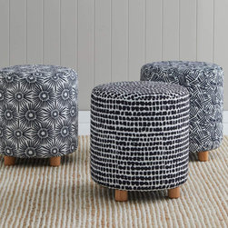 Fabric Ottomans by Gorgeous Creatures - Footstools And Ottomans