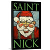 "Saint Nick Poster" Wrapped Canvas Art Print, 12"x18"x1.5"