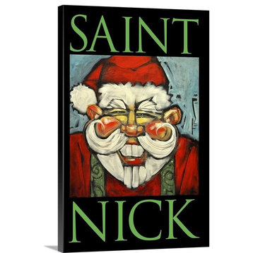"Saint Nick Poster" Wrapped Canvas Art Print, 24"x36"x1.5"