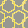 Citron HO047 Honeycomb Self-Adhesive Wallpaper