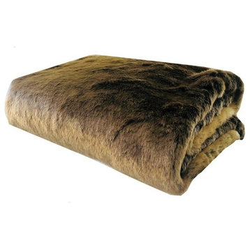 Plutus Tissavel Volga Rabbit Faux Fur Handmade Luxury Throw