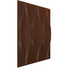 Willow EnduraWall 3D Wall Panel, 19.625"Wx19.625"H, Aged Metallic Rust