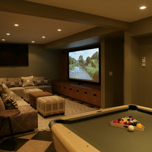Downstairs den