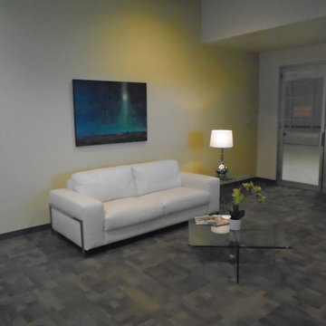 Before & After - Commercial Building Lobby Staging in Albuquerque, NM