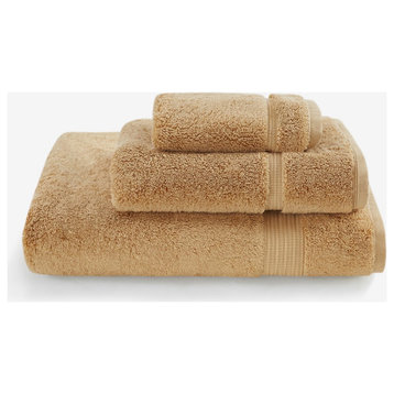 Croscill Adana 100% Turkish Cotton 800gsm Towel, Wheat, Washcloth