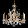Alea 15-Light Chandelier in Parchment Gold With Clear Heritage Crystal