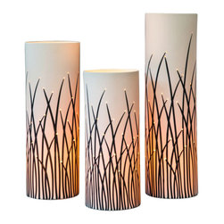Tabbatha Henry - Firefly Lantern, White, 14" - Lighting Hardware