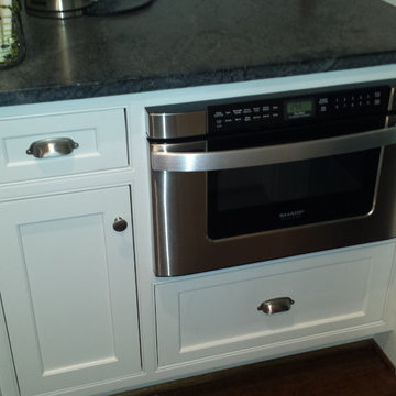 Close-up Kitchen Microwave Cabinet