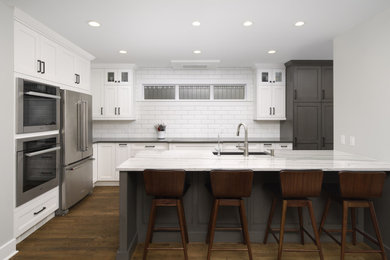 Grey and White Modern Farmhouse Kitchen