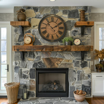 Mantels with Matching Shelves