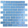 Miseno MT-SCENERY1X2 Scenery - 1" X 2" - Glass Visual - Wall Tile - Blue Dane