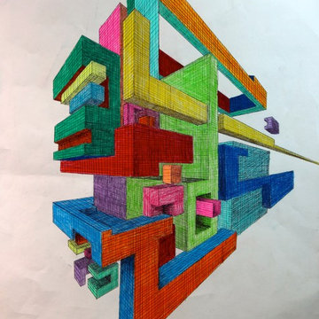 Interior Perspective Exercises for Graphic Design