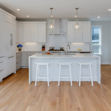 White Contemporary Kitchen