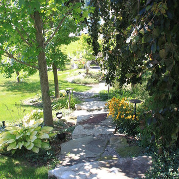Flagstone pathway