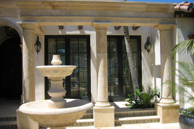 Design ideas for a mediterranean patio in Santa Barbara.