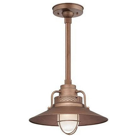 Millennium Lighting RRRS14-CP R Series - 14" Stem Hung Railroad Shade