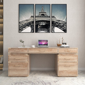 Isernia 72"Writing desk in North American Logs