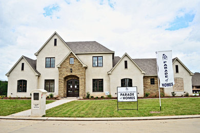 Transitional exterior home photo in Austin