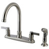 FB779XNDLSP-P 8-Inch Centerset Kitchen Faucet With Sprayer, Brushed Nickel