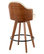Lumisource Ahoy Counter Stool, Walnut and Cream PU Leather