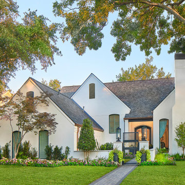 North Dallas Outdoor Living Space with Cabana and Exterior Home Remodel