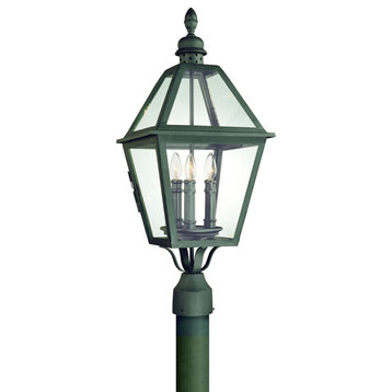 Townsend Three Light Post Lantern in Natural Bronze
