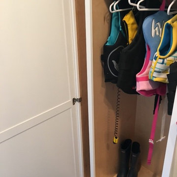 Storage for Jackets and Broom Closet
