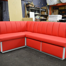 Kitchen Corner Bench Red - Dining Benches