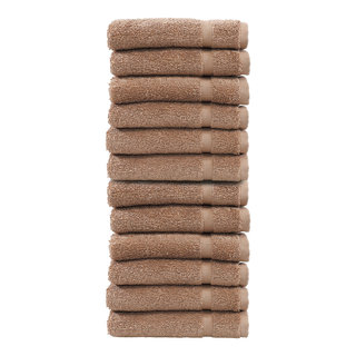 Heirloom Manor Sarajane 800 GSM Solid 8 Piece Bath Towel Set in Rainy Day