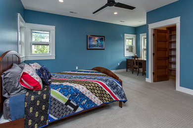 Inspiration for a farmhouse bedroom remodel in Other