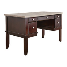 Marble Top Desks Houzz Steve Silver Monarch Desk Desks And Hutches