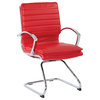 Guest Faux Leather Chair, Red