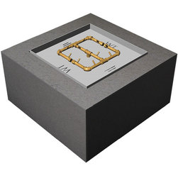 Square Unfinished Fire Pit with Crossfire Burner - Fire Pits
