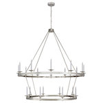 Visual Comfort & Co. - Launceton XXL Two Tiered Chandelier in Polished Nickel - Launceton XXL Two Tiered Chandelier in Polished Nickel