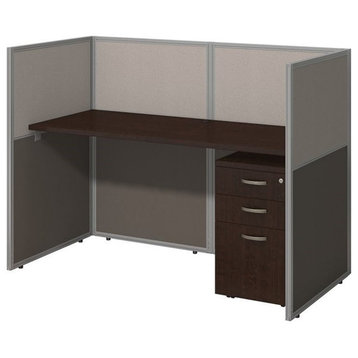 Bush Business Furniture Easy Office 3 Drawer Wood Computer Desk in Mocha Cherry