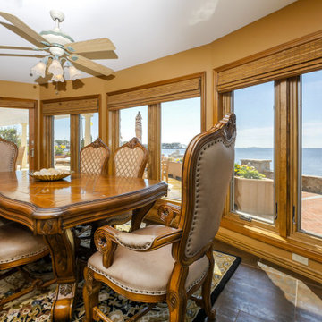 Wood Interior Casement Windows in Dining Room
